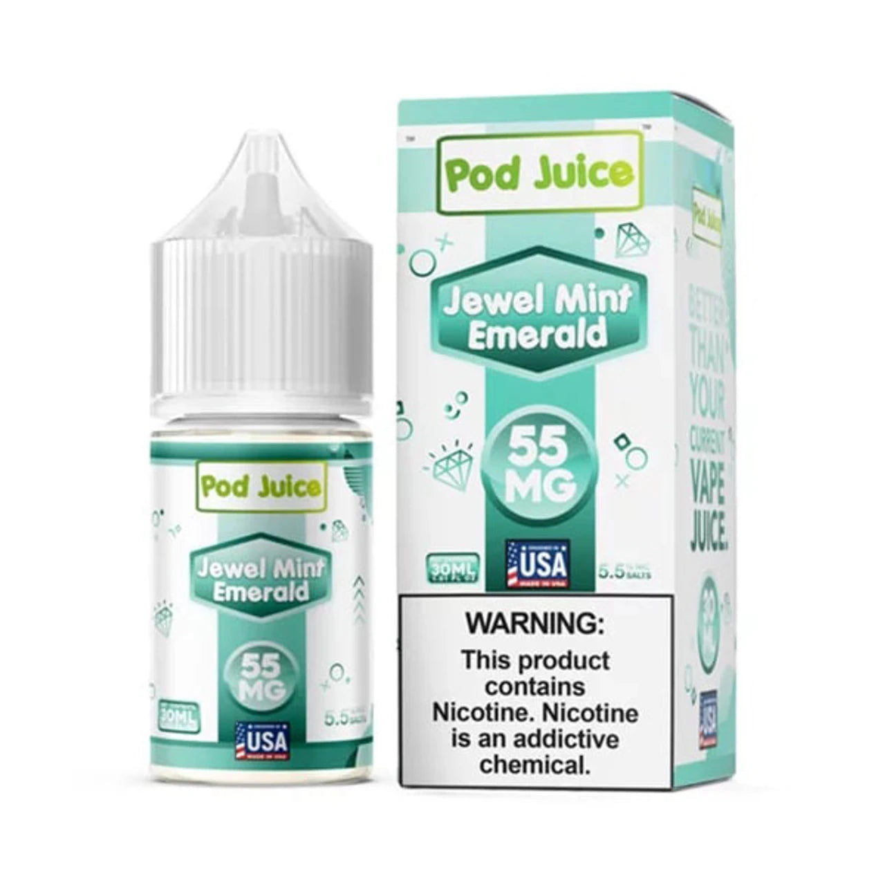 Pod juice tfn salt 30ml jewel mint emerald