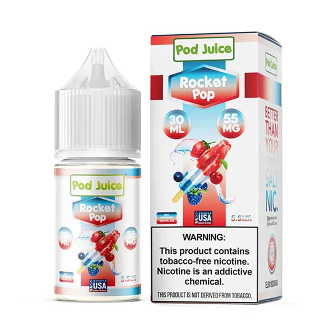 Pod juice tfn salt 30ml rocket pop