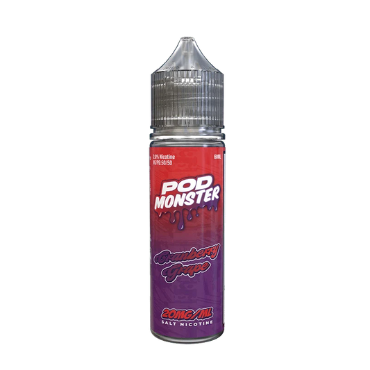 Pod monster salts cranberry grape synthetic vape juice 60ml 20mg