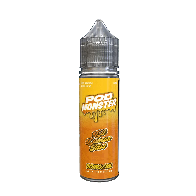 Pod monster salts lit lemon tart synthetic vape juice 60ml 50mg