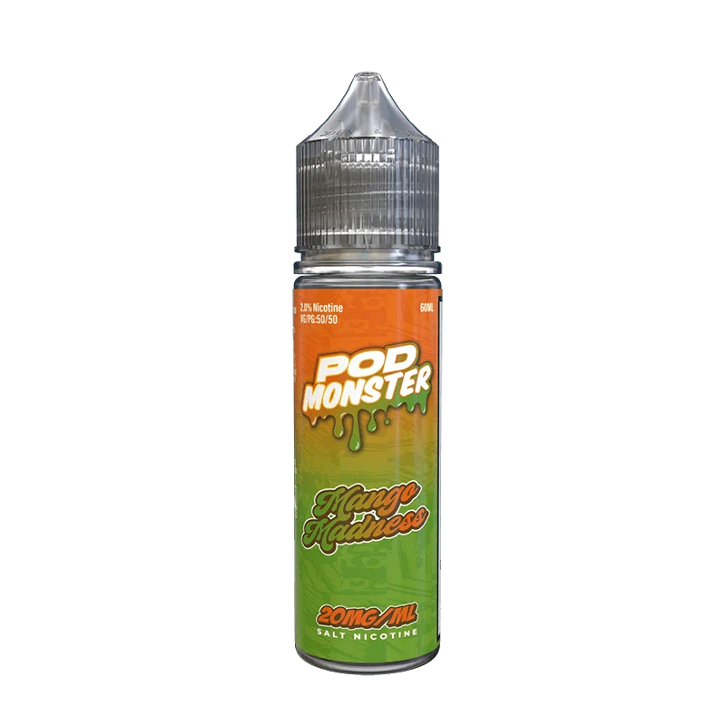 Pod monster salts mango madness synthetic vape juice 60ml 20mg