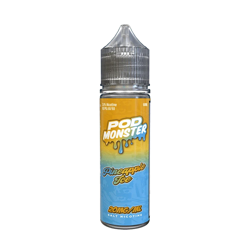 Pod monster salts pineapple ice synthetic vape juice 60ml 20mg