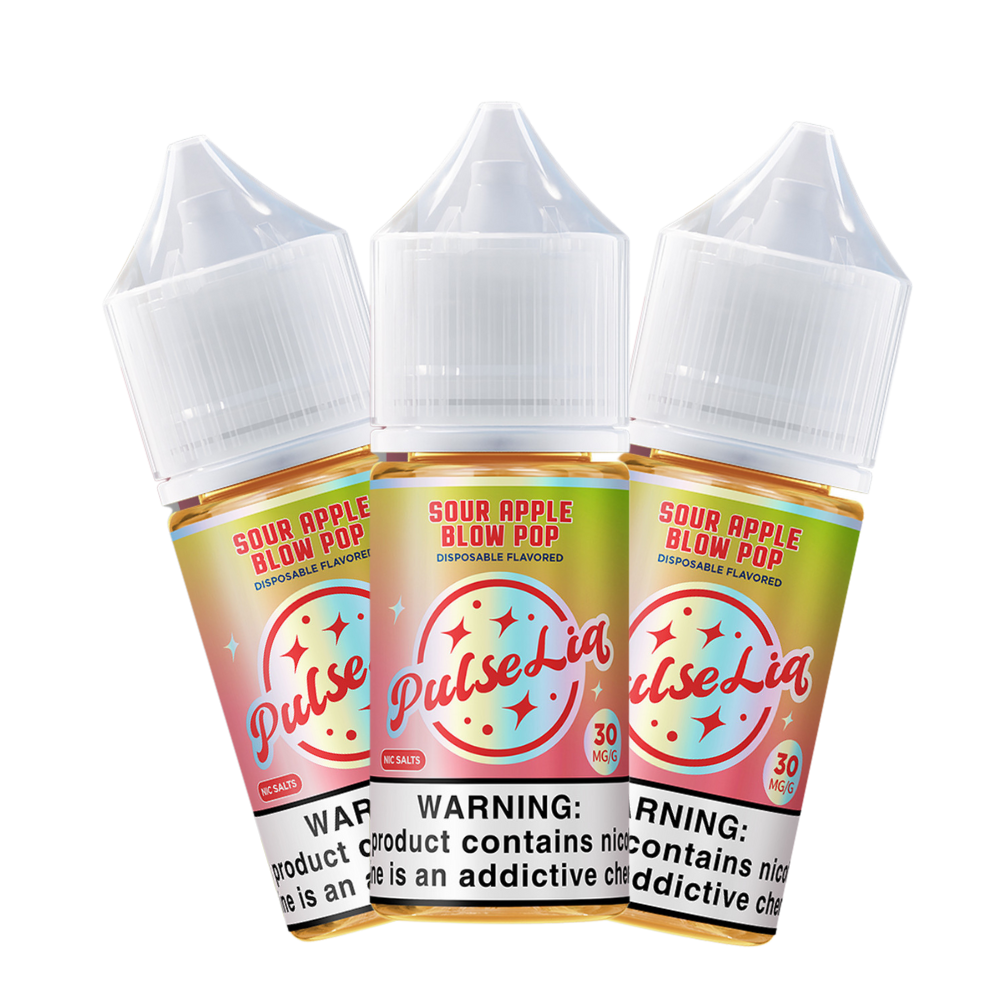 Pulse liq nic salt vape juice sour apple blow pop 30mg