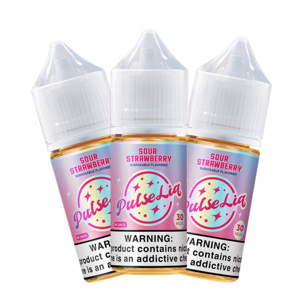 Pulse liq nic salt vape juice sour strawberry 30ml 30mg