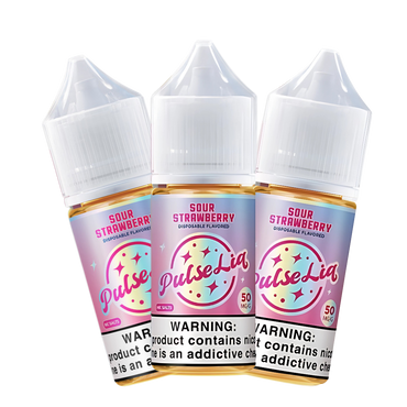 Pulse liq nic salt vape juice sour strawberry 30ml 50mg