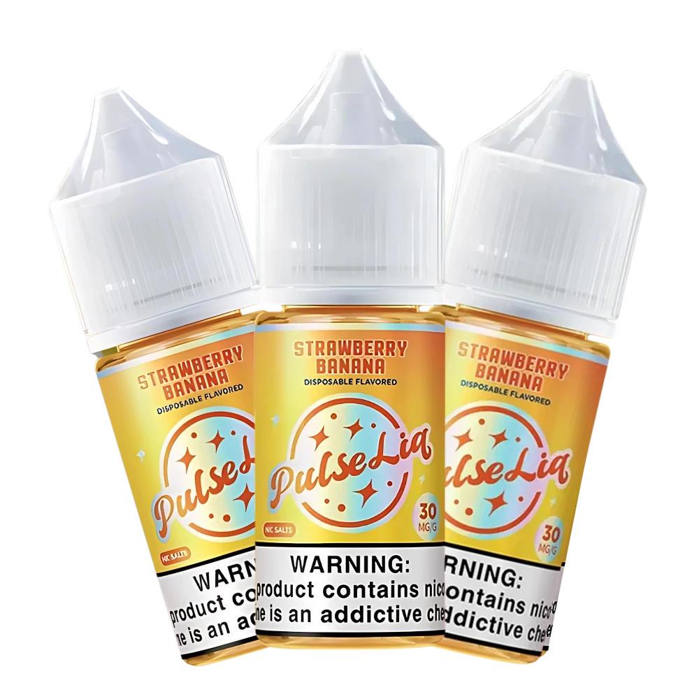 Pulse liq nic salt vape juice strawberry banana 30ml 30mg