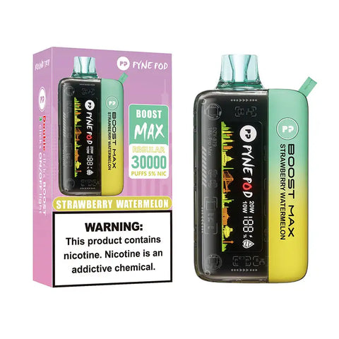 pyne pod boost max 30000 disposable vape strawberry watermelon