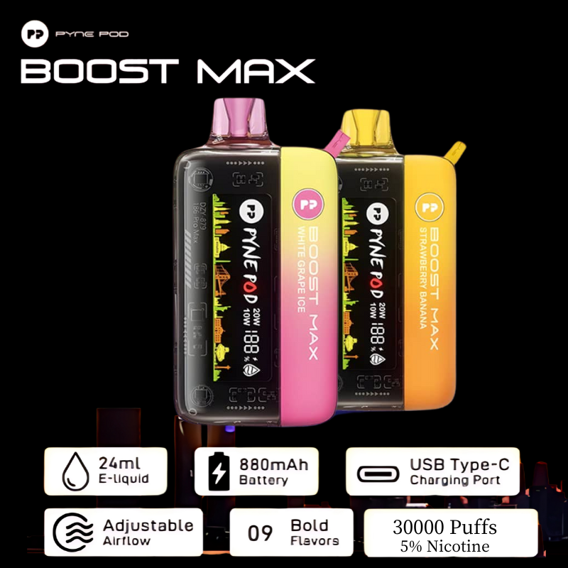 Pyne pod vape boost max disposable vape