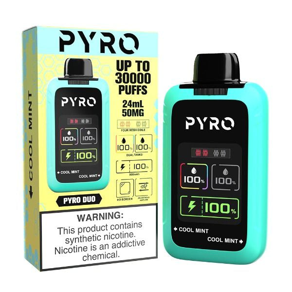 Pyro duo 30000 puffs disposable cool mint cool mint