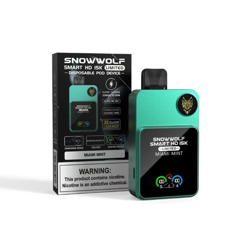 SnowWolf Smart HD 15K Disposable Vape 15000 Puffs