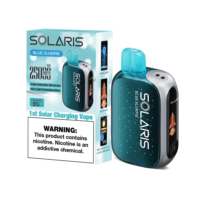 Solaris disposable vape solaris 25k disposable vape blue slurpie