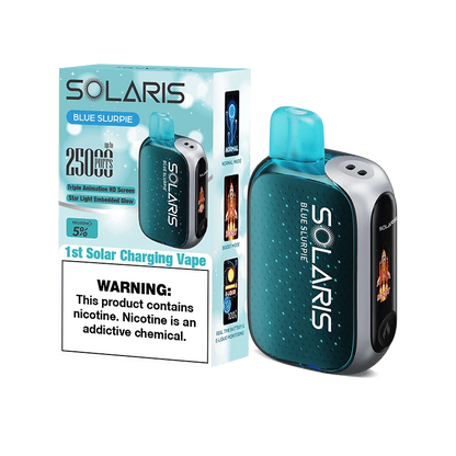 Solaris disposable vape solaris 25k disposable vape blue slurpie