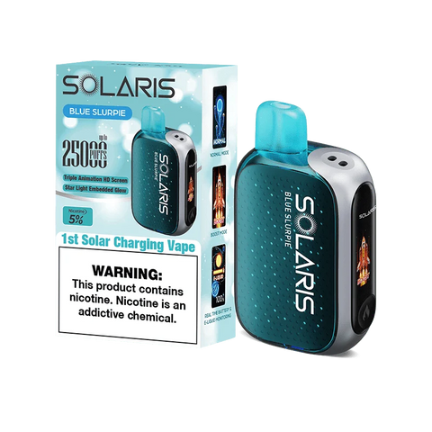 Solaris disposable vape solaris 25k disposable vape blue slurpie