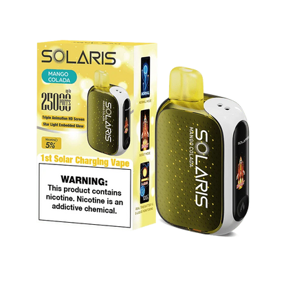 Solaris disposable vape solaris 25k disposable vape mango colada