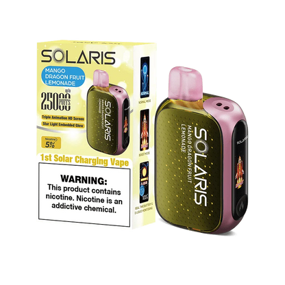 Solaris disposable vape solaris 25k disposable vape mango dragon fruit lemonade