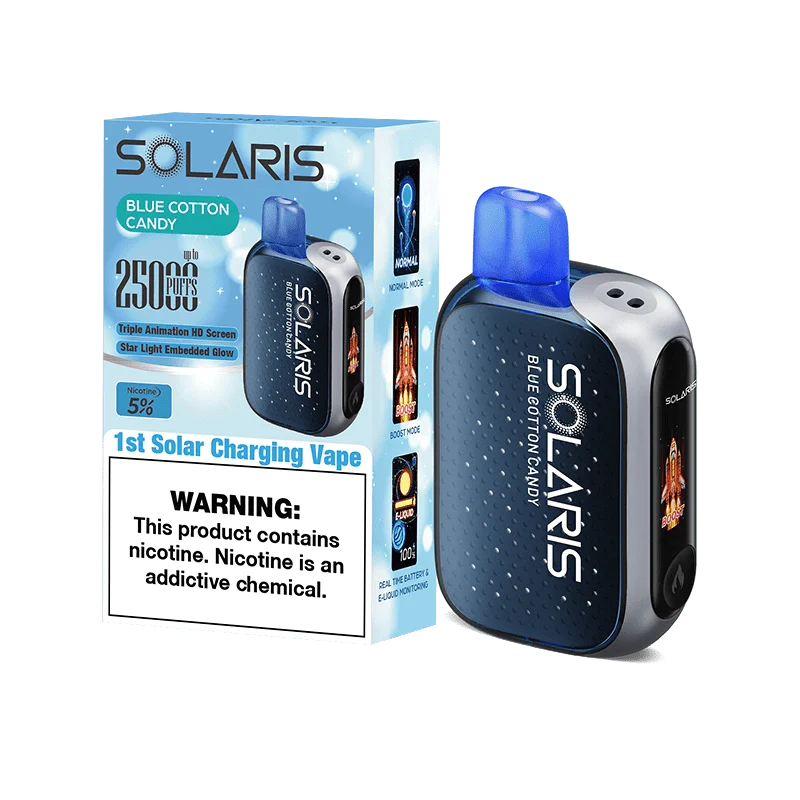 Solaris disposable vape solaris 25k disposable vape blue cotton candy