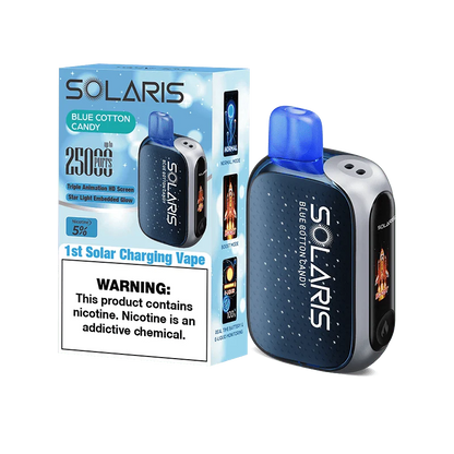 Solaris disposable vape solaris 25k disposable vape blue cotton candy