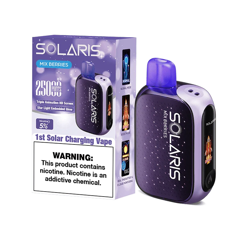 Solaris disposable vape solaris 25k disposable vape mix berries