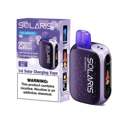 Solaris disposable vape solaris 25k disposable vape mix berries