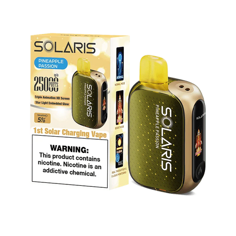 Solaris disposable vape solaris 25k disposable vape pineapple passion