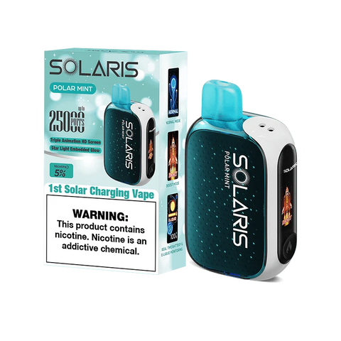 Solaris disposable vape solaris 25k disposable vape polar mint