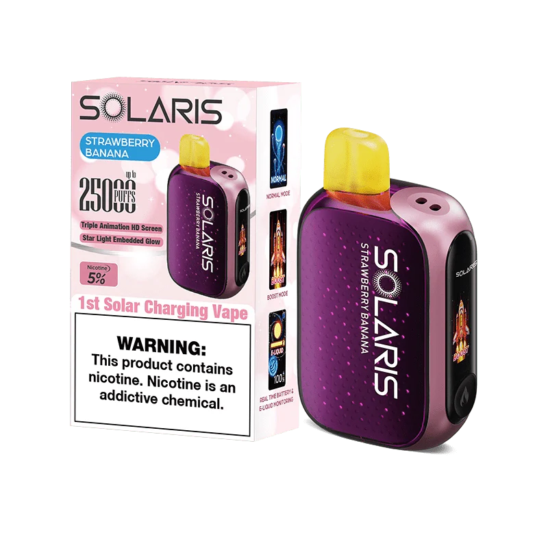 Solaris disposable vape solaris 25k disposable vape strawberry banana