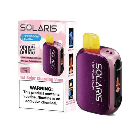 Solaris disposable vape solaris 25k disposable vape strawberry banana