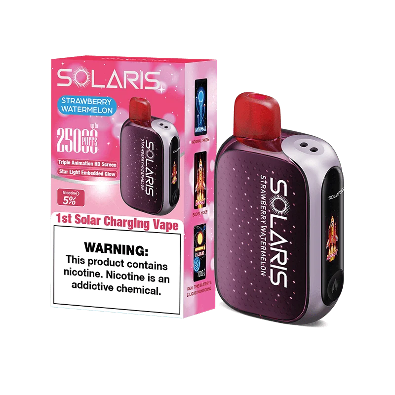 Solaris disposable vape solaris 25k disposable vape strawberry watermelon