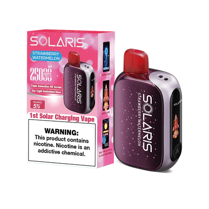 Solaris disposable vape solaris 25k disposable vape strawberry watermelon