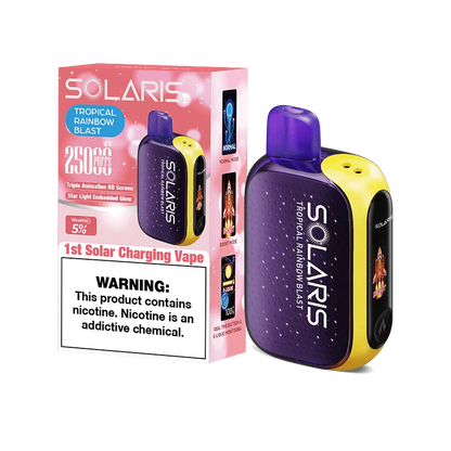 Solaris disposable vape solaris 25k disposable vape tropical rainbow blast