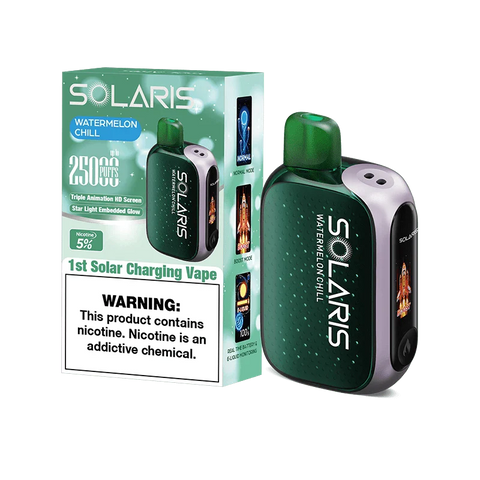 Solaris disposable vape solaris 25k disposable vape watermelon chill