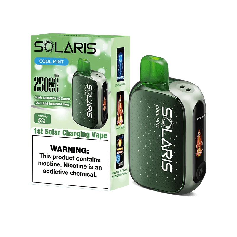 Solaris disposable vape solaris 25k disposable vape cool mint