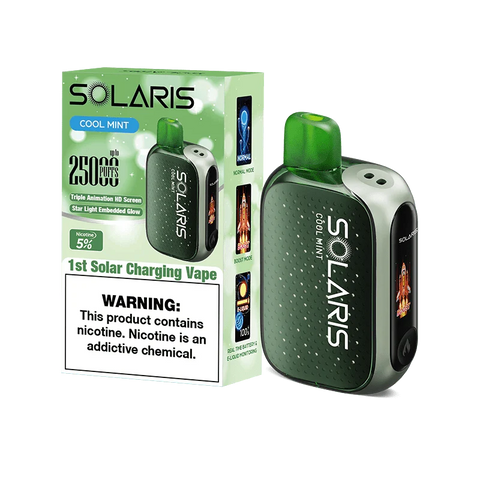 Solaris disposable vape solaris 25k disposable vape cool mint