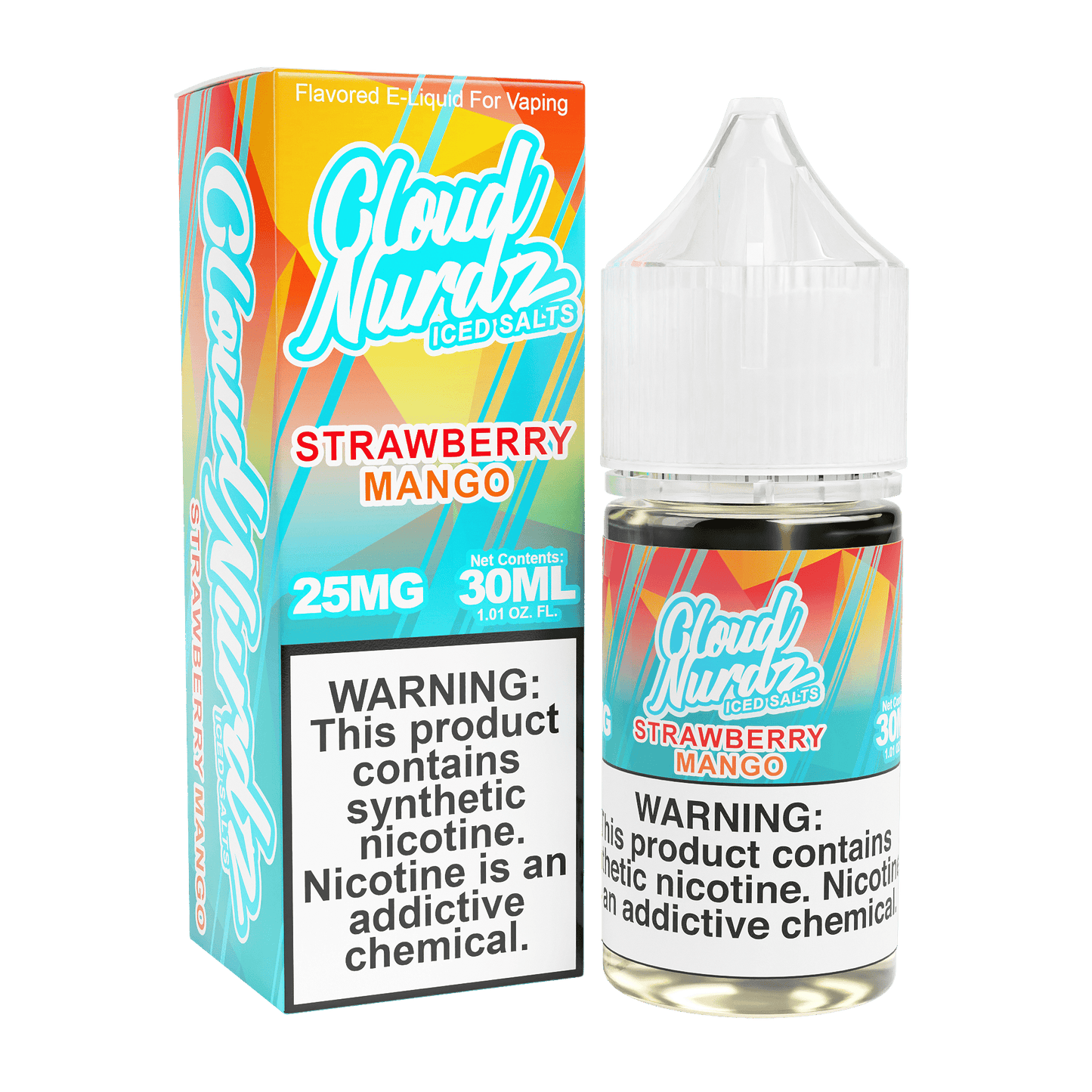 Cloud Nurdz Synthetic Nicotine Iced Vape Juice 30ml