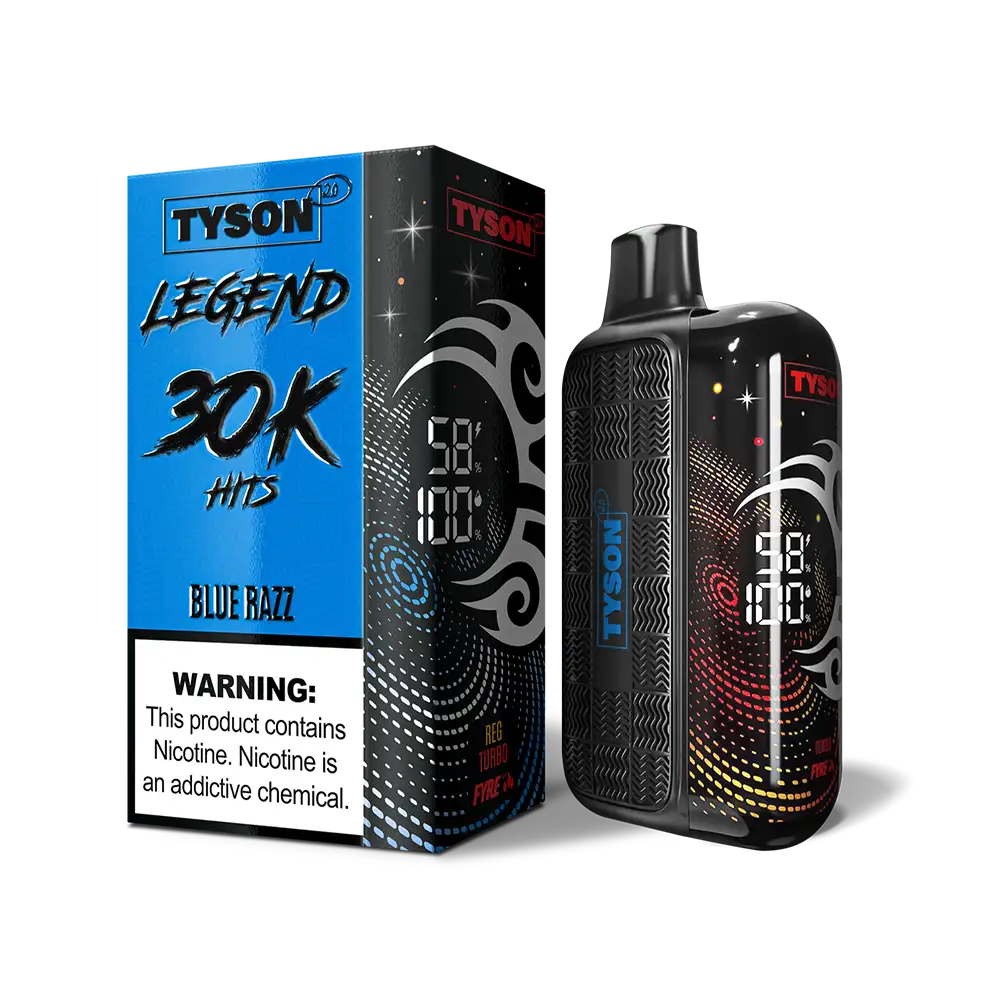 Tyson 2 legend 30k disposable blue razz