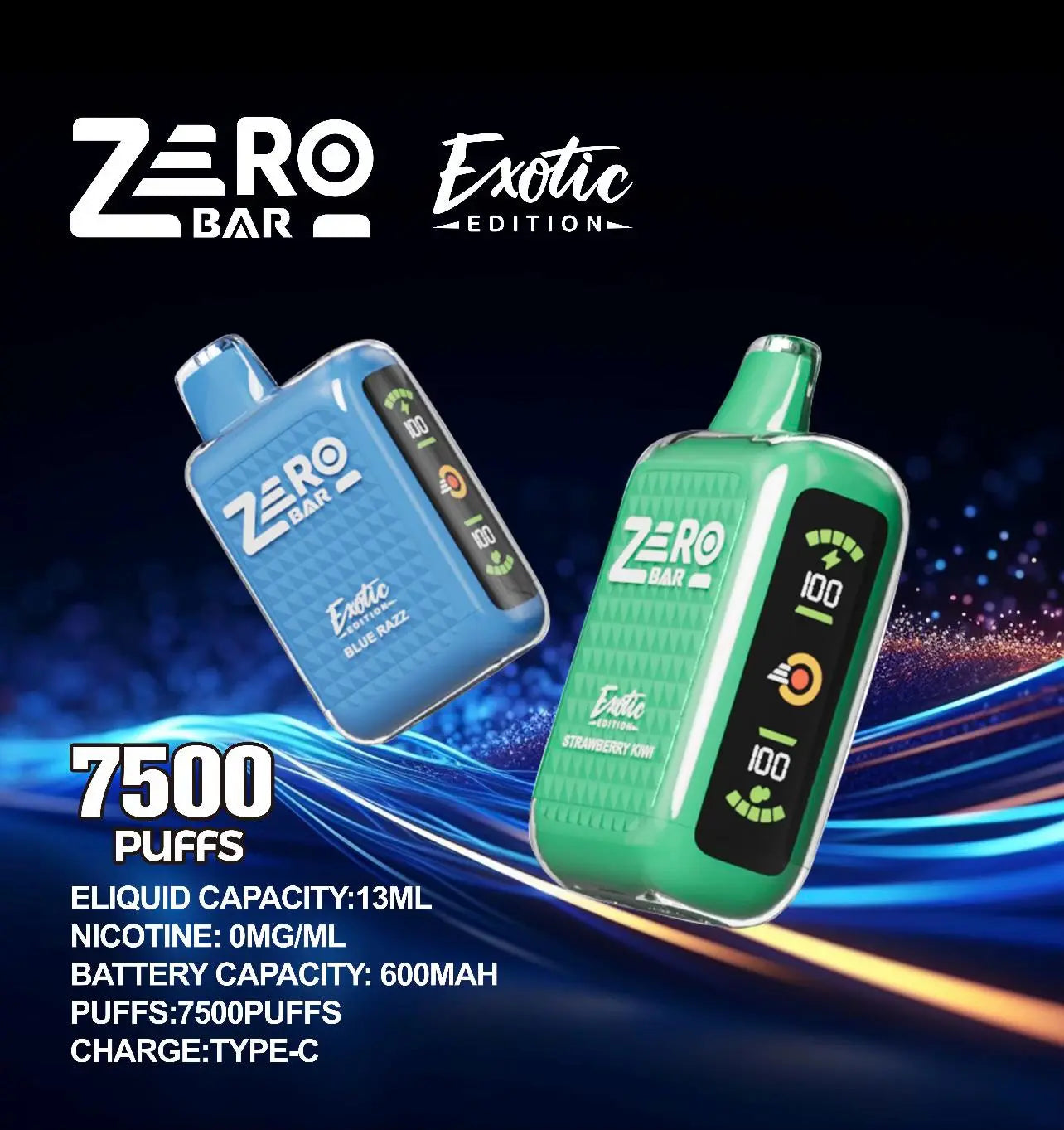 Zero bar exotic edition nicotine free vape